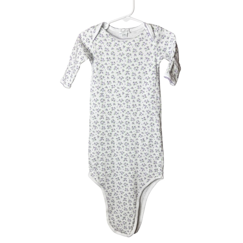 Kissy Kissy White Sleep Sack with Lavender Floral Print